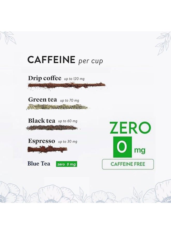 BLUE TEA شاي الكركديه - 1.76 أونصة (50+ كوب) سائب | شاي معزز لتألق البشرة | شاي عشبي - قائم على الزهور - غير مرير - خالي من الكافيين - نكهة لاذعة - غني بفيتامين C | عبوة جرة بلاستيكية - Image 4